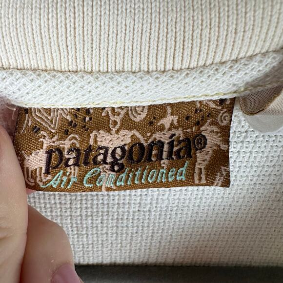 Vintage Patagonia Air Conditioned Polo Shirt M 90s Project Dye Festival READ - Picture 4 of 9